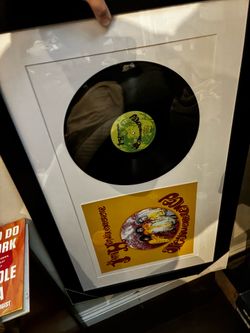 Jimi Hendrix framed vinyl