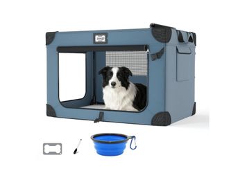 Portable Soft-Sided Dog Crate with Accessories