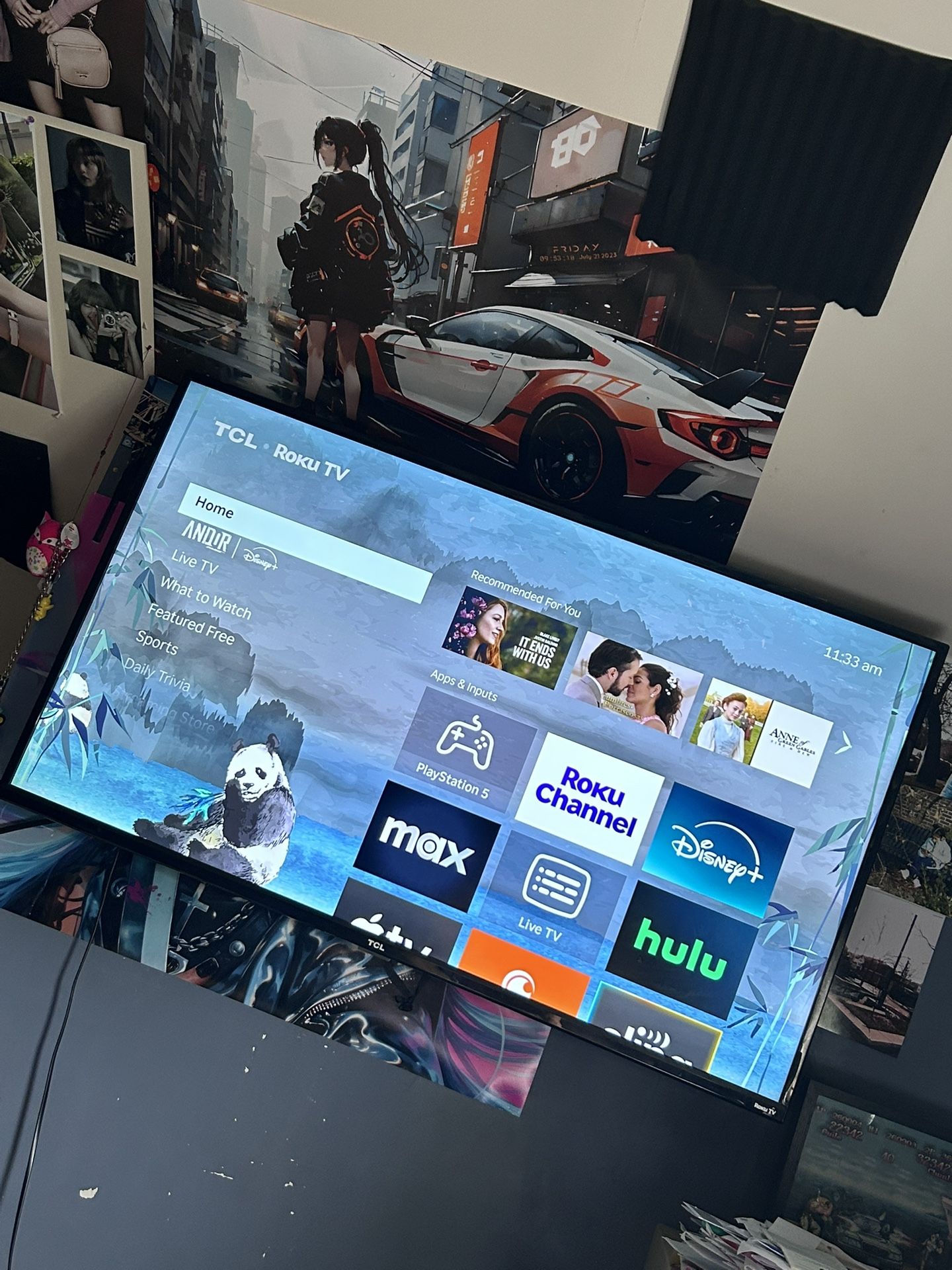 50inch 4k TCL Roku LED TV Thin.