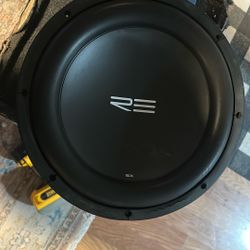 Two 12’ RE Audio Sx subwoofer  Speakers 