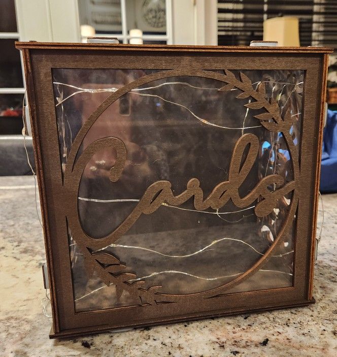 Wood Card Box