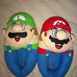 Mario And Luigi Kids Slippers