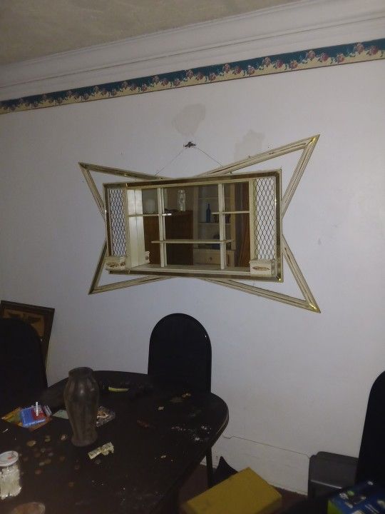 1950s Shadowbox Mirror