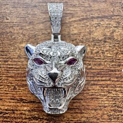 Plata 925 Colgante Jaguar Nuevo. 