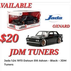 Jada 1:24 1973 Datsun 510 Advan – Black – JDM Tuners
