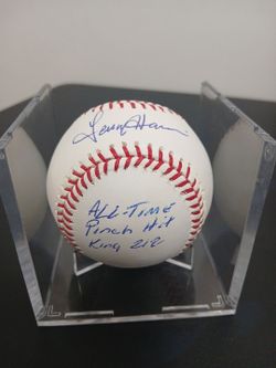 Dodgers- Lenny Harris autographed baseball