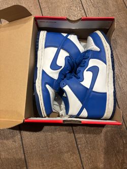 Nike Dunk High Blue and White Sneakers