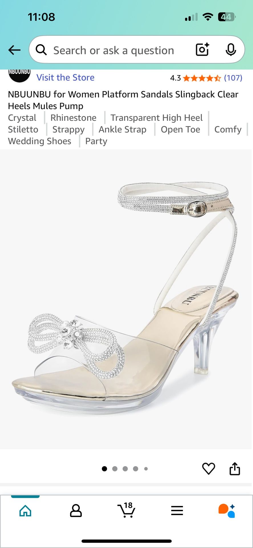 High heels clear