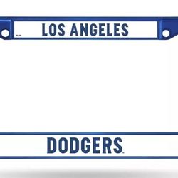 LA Dodgers Metal Blue License Plate Frame