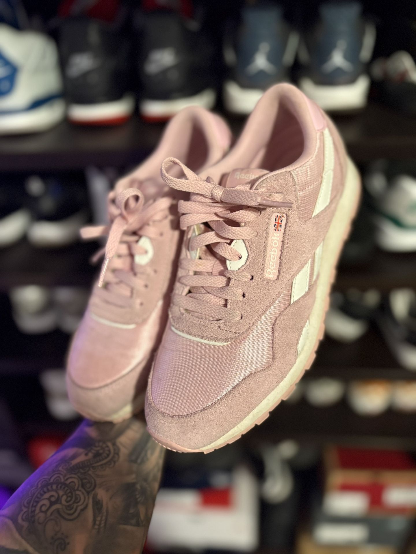 Pink Reebok
