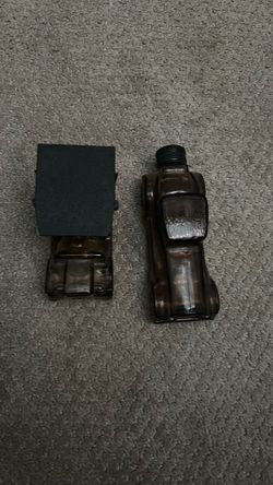 Vintage cologne or aftershave car bottles