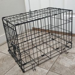Like New Pet cage Single Door Folding Dog Crate L22W13H17 Inch