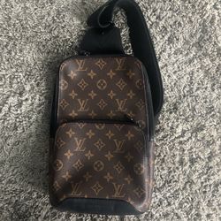 Louis Vuitton Avenue Sling Bag Macassar Monogram Canvas