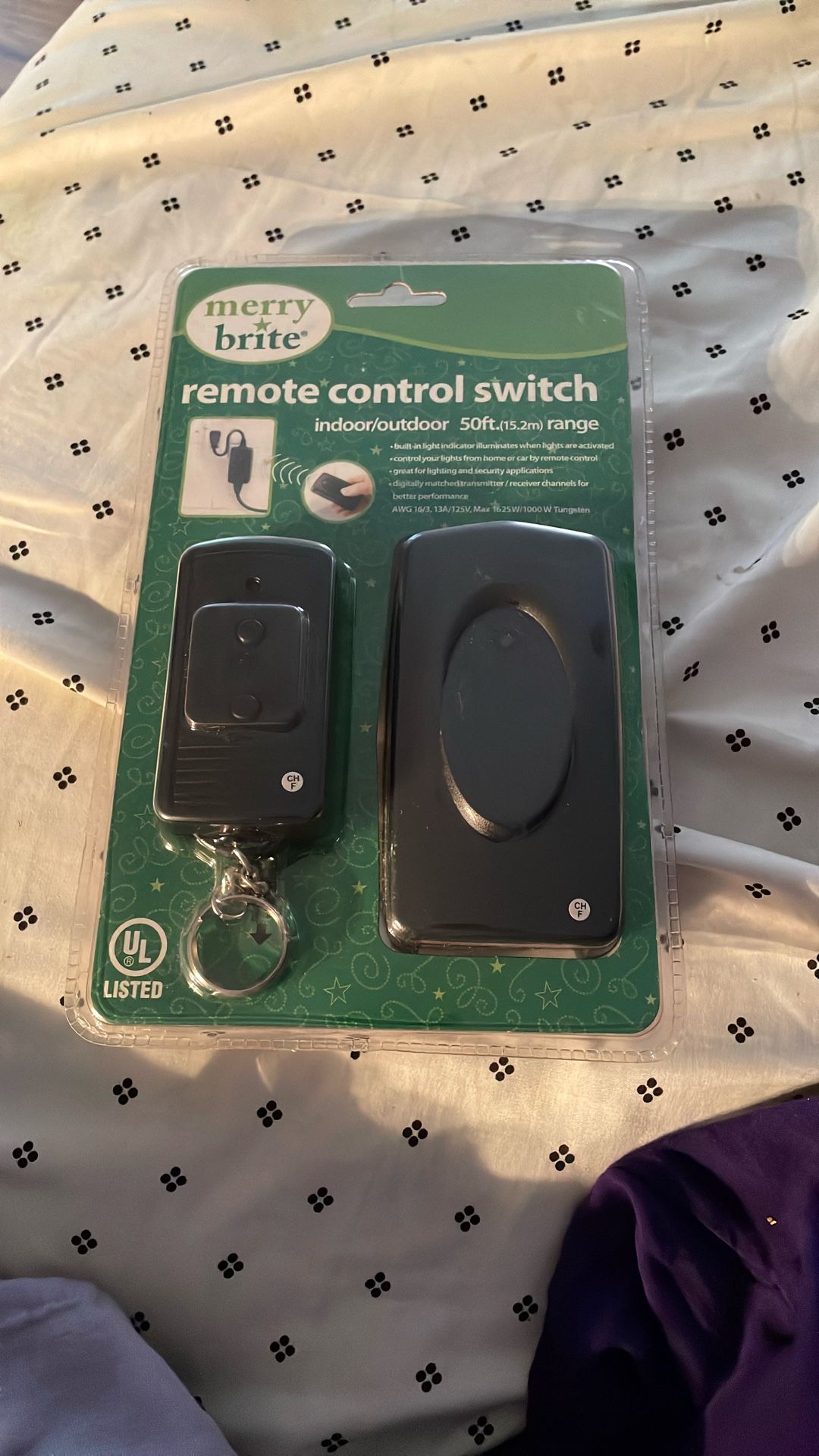 Merry Brite Remote Control Switch Indoor/ Outdoor 50 Ft Range