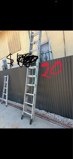 Excellent Condition 20 feet and more sizes available Aluminum ladders