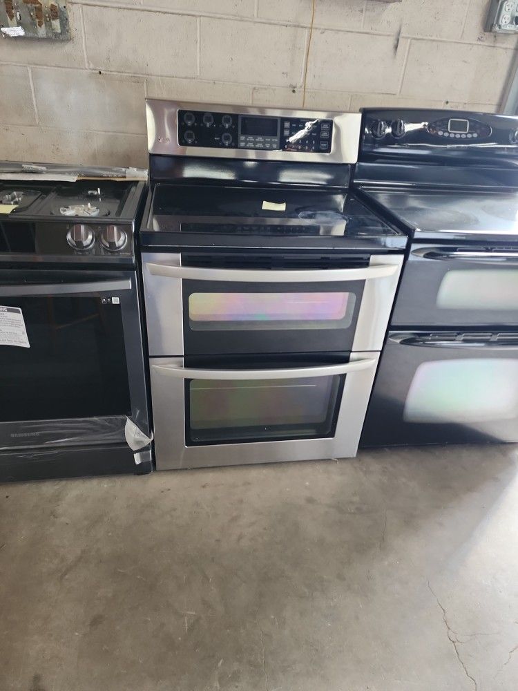 Lg Stainless Double Oven Stove Range