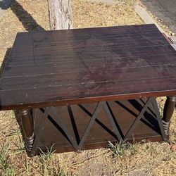 Solid Wood Rustic Coffee Table