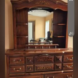 Dresser with mirror