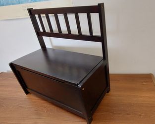 Kids Bench With Storage In Espresso