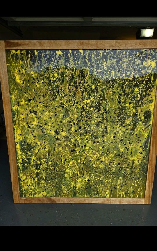 53x58 Oil • Resin Abstract Painting