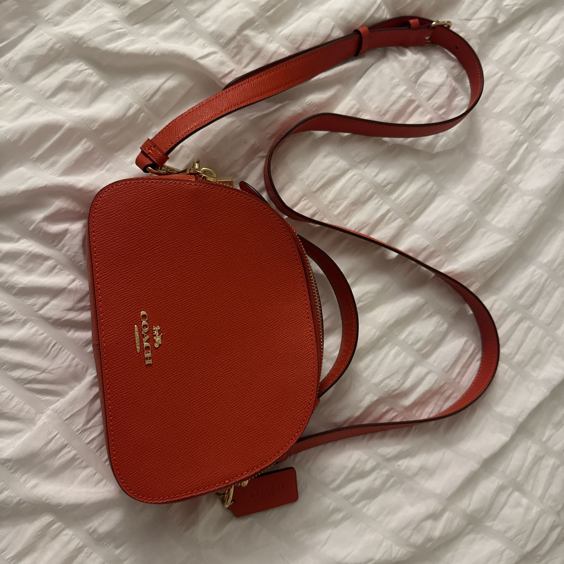 Orange Coach Crossbody