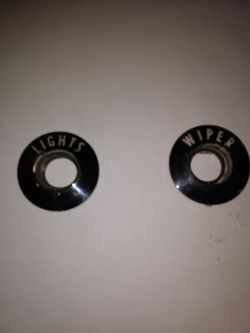 57 Chevy Light And Wiper Bezels 150 Black Widow