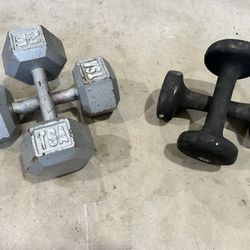 Dumbbells 25s And 10s $60 For Both Sets 