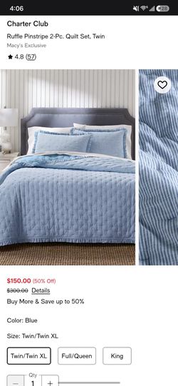 Twin Size reversible comforter (Blue)