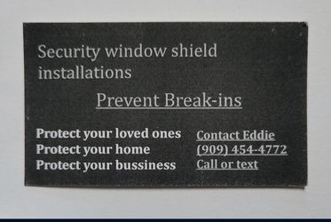 Security Window Shield 