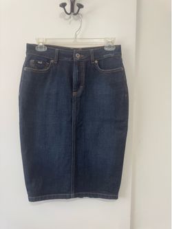 Dolce & Gabbana denim midi skirt