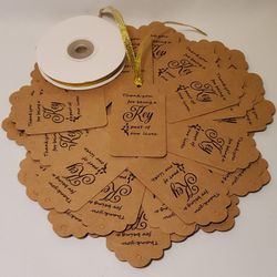 Premium Thank You Guest Tags 50 Pack