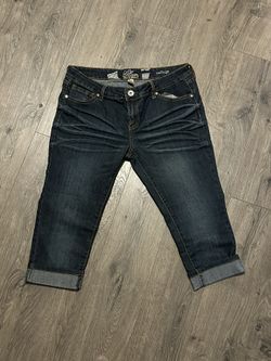 Refuge Glam Ultra Skinny Capri Jeans Size 12 Ladies