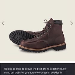 SIZE 8 RED WING THE SAWMILL BOOTS IN BRIAR OIL SLICK LEATHER SOFT TOE BOOTS BRAND NEW 