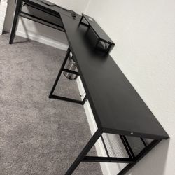 Desk - 82.7 Inches, Can Assemble 4 Ways