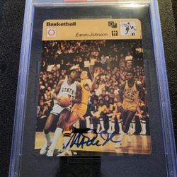 🔥Pop3 PSA 10 Auto Rc Magic Johnson 1(contact info removed) Sportscaster Italy Rookie 6 card💜