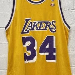 Vintage 90s Lakers Shaquille O'Neal #34 Jersey