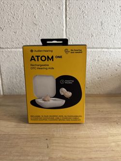 Audien ATOM one Rechargeable OTC Hearing Aids & Accessories   - BRAND NEW