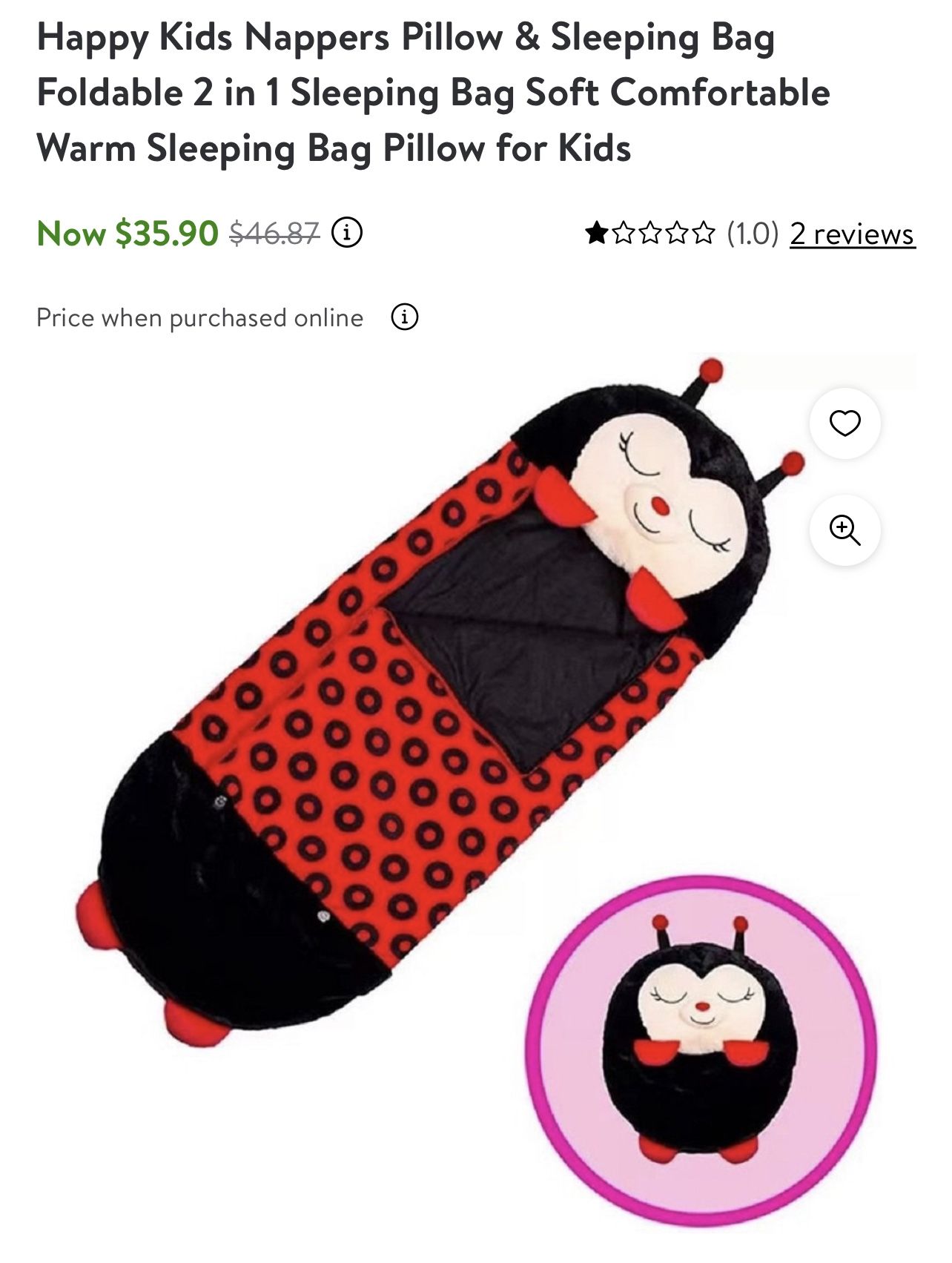 Ladybug Sleeping Bag