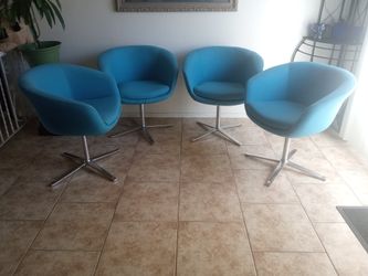 FOUR SWIVEL CHAIRS $145.00 ALL