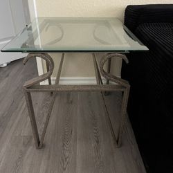 Glass End Table