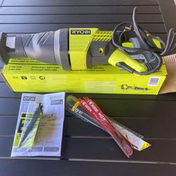 ryobi 12 amp corded reciprocating saw plus diablo metal cutting blades