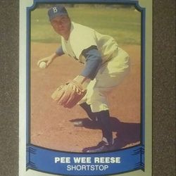1988 Pacific Legends Per Wee Reese Brooklyn Dodgers HOF #21 Baseball Card Vintage Collectible Sports MLB