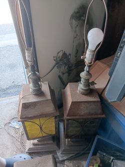 Old Lamps. And old coke bottles