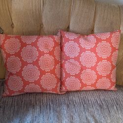 Patterned Pink throw Pillows