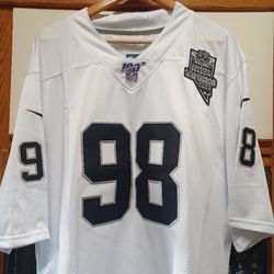 Las Vegas RAIDERS CROSBY 98 Jerseys White Men's 