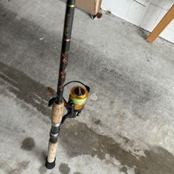 Penn Spinnfisher V 4500 On A Aerial Star Rod 7’ Foot Rod Good Shape 