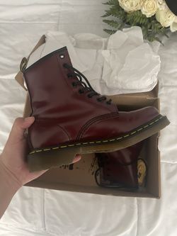 Burgendy Dr. Martens (price is firm)