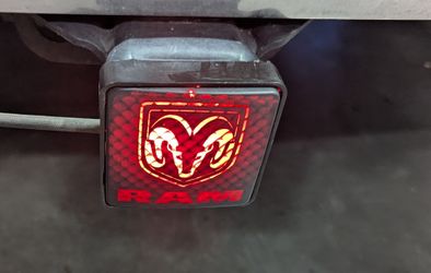 Ram hitch cover light