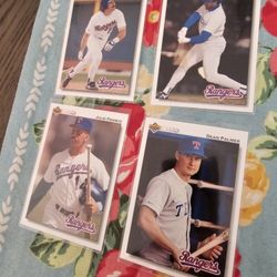 Texas Rangers '92 Upper Deck Gold Factory Set Hologram Back Baseball Cards Lot Of 22 Cards No Duplicates 