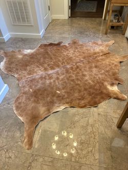Oversized extra large cowhide rug